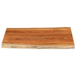 Dessus de table 90x80x2,5 cm rectangulaire bois massif d'acacia 559783559783
