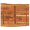 Dessus de table 90x80x2,5 cm rectangulaire bois massif d'acacia 559783559783