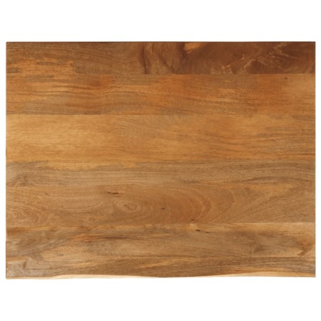 Dessus de table à bord vivant 100x80x3,8cm bois massif manguier 559789559789
