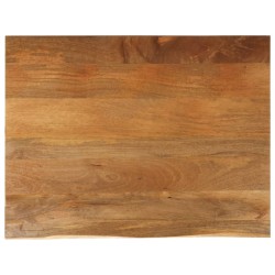 Dessus de table à bord vivant 110x80x3,8cm bois massif manguier 559790559790