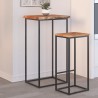 Dessus de table 40x40x2,5 cm rectangulaire bois massif d'acacia 559791559791