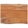 Dessus de table 50x40x2,5 cm rectangulaire bois massif d'acacia 559793559793