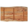 Dessus de table 70x40x2,5 cm rectangulaire bois massif d'acacia 559794559794