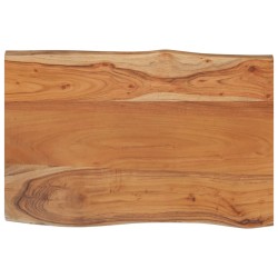 Dessus de table 60x40x2,5 cm rectangulaire bois massif d'acacia 559796559796