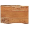 Dessus de table 60x40x2,5 cm rectangulaire bois massif d'acacia 559796559796