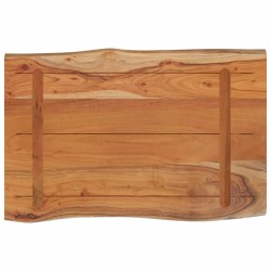 Dessus de table 60x40x2,5 cm rectangulaire bois massif d'acacia 559796559796