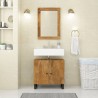 Miroir 70x50 cm bois de manguier massif et verre 559799559799