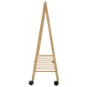 Porte-vêtements et étagères et roulettes 106x34x106,5cm bambou 559801559801