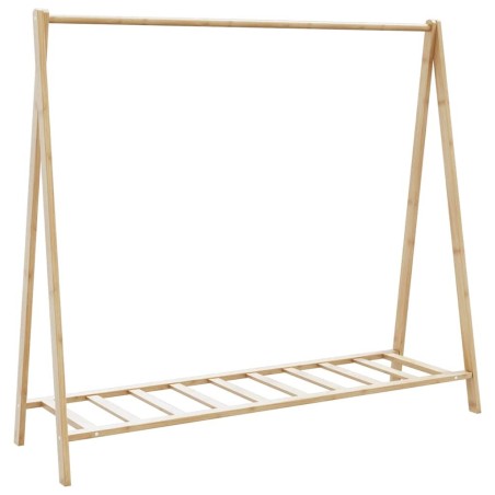 Porte-vêtement avec étagères 106x34x102 cm bambou 559802559802