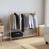 Porte-vêtement avec étagères 106x34x102 cm bambou 559802559802