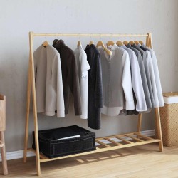 Porte-vêtement avec étagères 106x34x102 cm bambou 559802559802