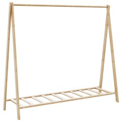 Porte-vêtement avec étagères 106x34x102 cm bambou 559802559802