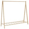 Porte-vêtement avec étagères 106x34x102 cm bambou 559802559802