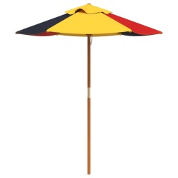 Parasol de jardin pour enfants avec poteau en bois Ø120x140 cm 559803559803
