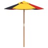 Parasol de jardin pour enfants avec poteau en bois Ø120x140 cm 559803559803