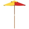 Parasol de jardin pour enfants avec poteau en bois Ø120x140 cm 559803559803