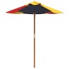 Parasol de jardin pour enfants avec poteau en bois Ø120x140 cm 559803559803