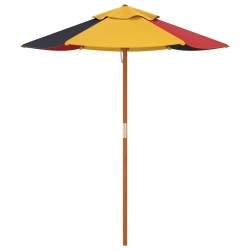 Parasol de jardin pour enfants avec poteau en bois Ø120x140 cm 559803559803