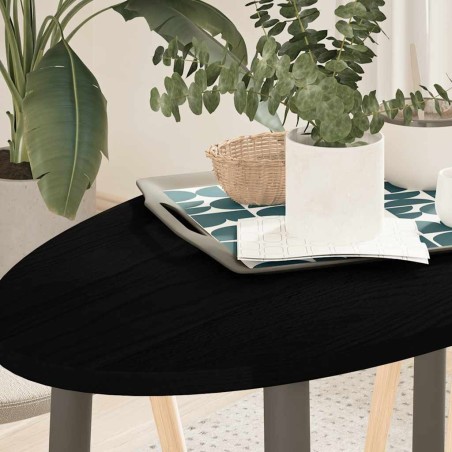 Dessus de table 100x50x2 cm bois de chêne massif ovale 559804559804