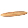 Dessus de table 100x50x2 cm bois de chêne massif ovale 559807559807