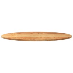 Dessus de table 100x50x2 cm bois de chêne massif ovale 559807559807