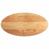 Dessus de table 120x60x2 cm bois de chêne massif ovale 559808559808