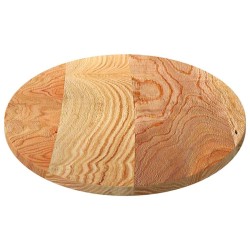 Dessus de table 120x60x2 cm bois de chêne massif ovale 559808559808