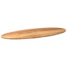 Dessus de table 140x60x2 cm bois de chêne massif ovale 559809559809