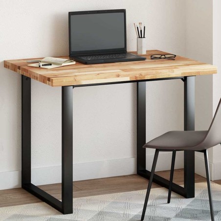 Dessus de table rectangulaire 100x80x4 cm bois massif d'acacia 559811559811