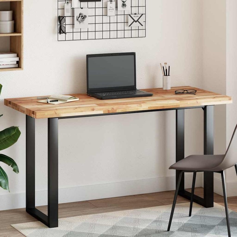 Dessus de table rectangulaire 140x60x4 cm bois massif d'acacia 559824559824