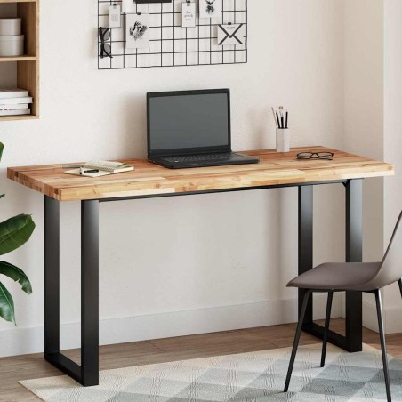 Dessus de table rectangulaire 140x60x4 cm bois massif d'acacia 559824559824