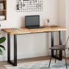 Dessus de table rectangulaire 140x60x4 cm bois massif d'acacia 559824559824
