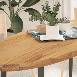 Dessus de table 140x60x4 cm bois de chêne massif ovale 559826559826