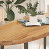Dessus de table 140x60x4 cm bois de chêne massif ovale 559826559826