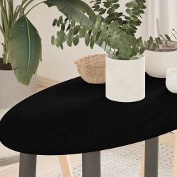 Dessus de table 80x40x2 cm bois de chêne massif ovale 559827559827