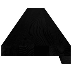 Appuis de fenêtre 2 pcs marron foncé bois de chêne massif 559833559833