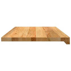 Appuis de fenêtre 2 pcs marron clair bois de chêne massif 559836559836