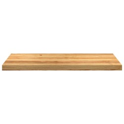 Appuis de fenêtre 2 pcs marron clair bois de chêne massif 559837559837