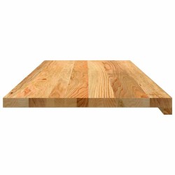 Appuis de fenêtre 2 pcs marron clair bois de chêne massif 559838559838