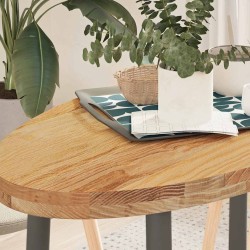 Dessus de table 100x50x4 cm bois de chêne massif ovale 559841559841