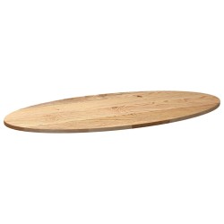 Dessus de table 120x60x2 cm bois de chêne massif ovale 559842559842