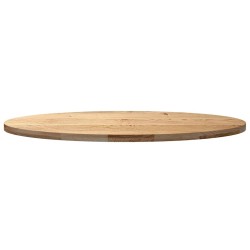 Dessus de table 140x60x4 cm bois de chêne massif ovale 559843559843