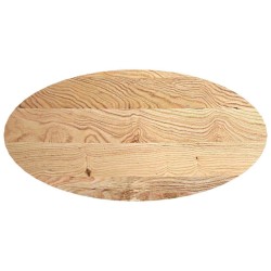 Dessus de table 120x60x4 cm bois de chêne massif ovale 559844559844
