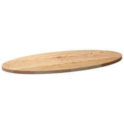 Dessus de table 80x40x2 cm bois de chêne massif ovale 559845559845