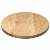 Dessus de table 80x40x2 cm bois de chêne massif ovale 559845559845
