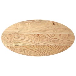 Dessus de table 100x50x2 cm bois de chêne massif ovale 559846559846