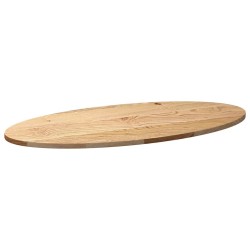 Dessus de table 100x50x2 cm bois de chêne massif ovale 559846559846