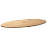 Dessus de table 100x50x2 cm bois de chêne massif ovale 559846559846