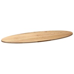 Dessus de table 140x60x2 cm bois de chêne massif ovale 559847559847