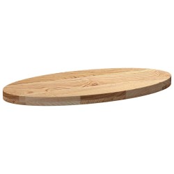 Dessus de table 80x40x4 cm bois de chêne massif ovale 559849559849